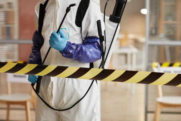 Professional Biohazard Cleanup technician working in Dayton, NJ